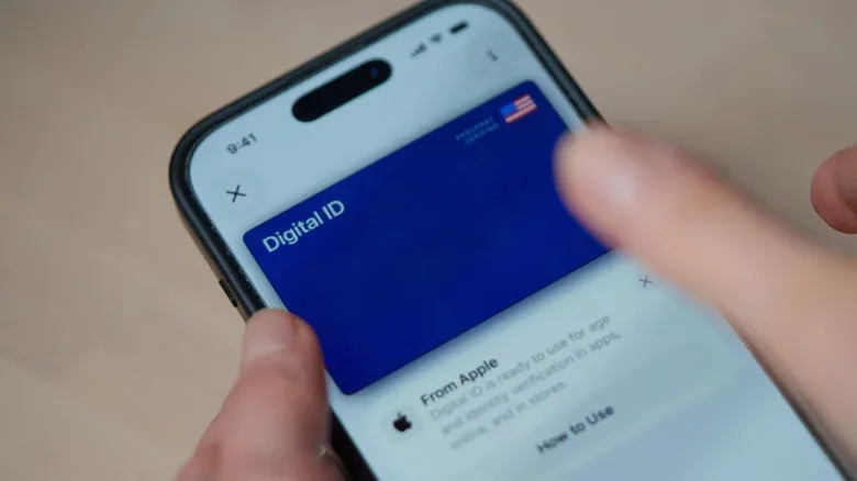 A mobile wallet screen requesting an over-21 age verification
