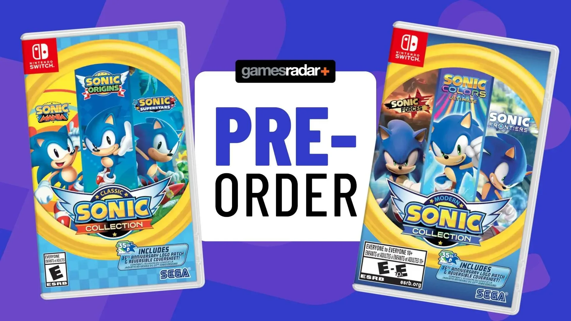 Classic Sonic Collection Nintendo Switch physical edition box art