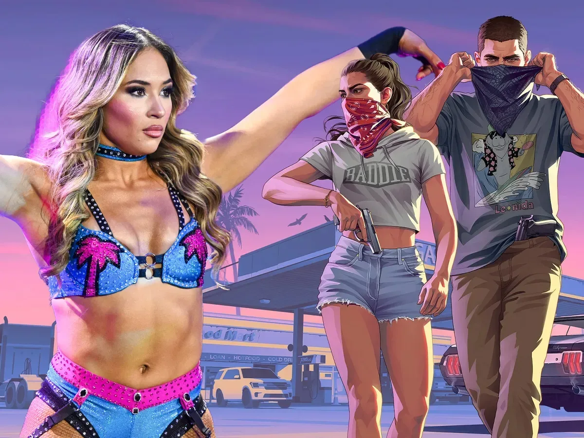 Lola Vice in a WWE setting, illustrating the possible connection to the Vice City trademark filing