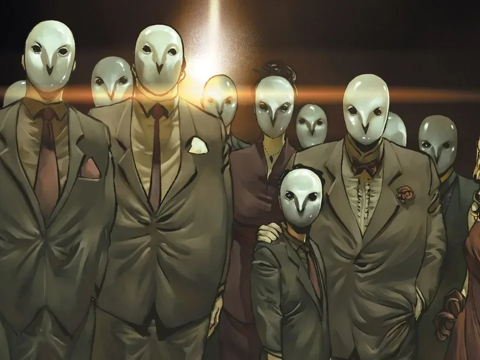Protest signs on The Batman: Part II set referencing Gotham’s wealthy elite and a possible Court of Owls clue