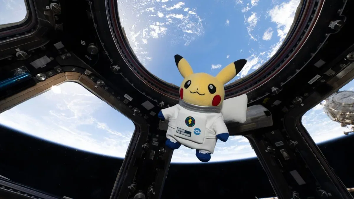 Astronaut Pikachu plush associated with Sophie Adenot’s International Space Station mission
