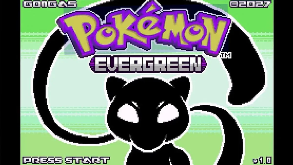 Pokémon EVERGREEN shows a snowy reworked area of Kanto in Gen 3-style pixel art