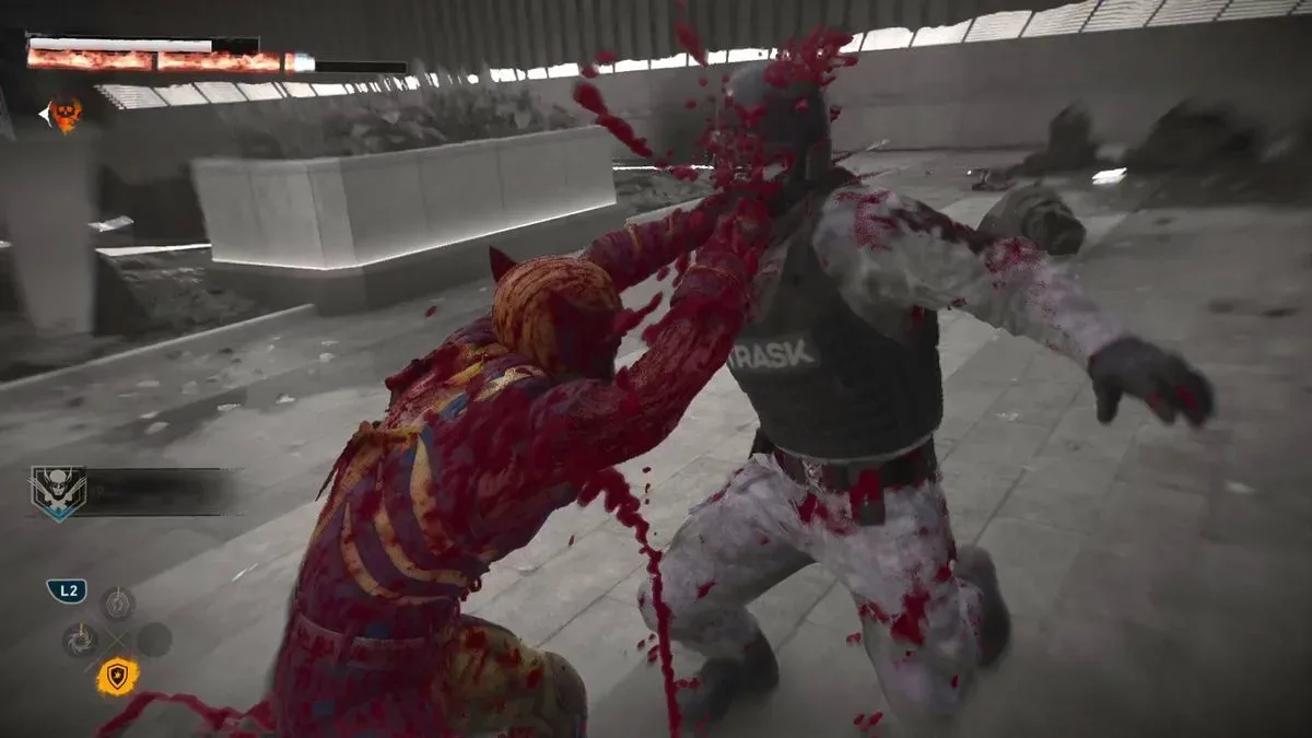 Wolverine confronts foes during a brutal close-quarters battle