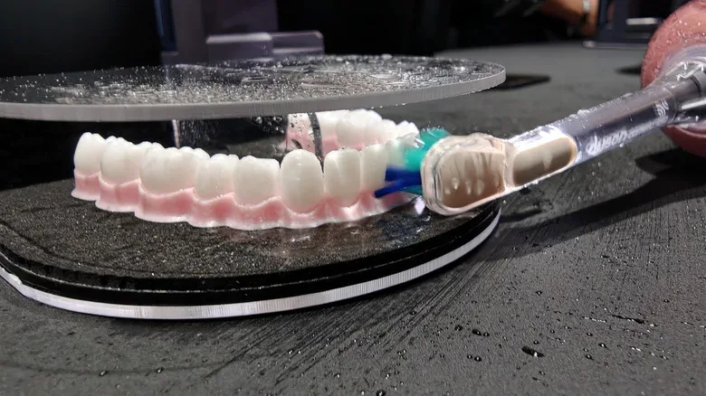 CameraJet companion app displaying the toothbrush camera feed
