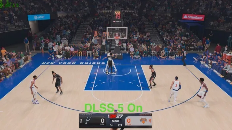 NBA 2K27 with DLSS 5 turned on.