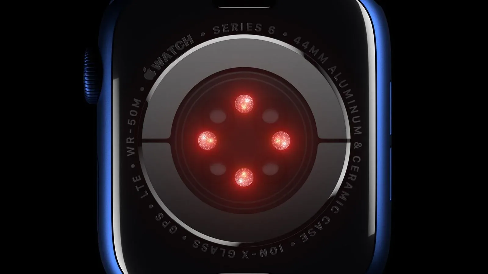 Apple Watch-style wearable shown as an illustration of future health and accessibility technology