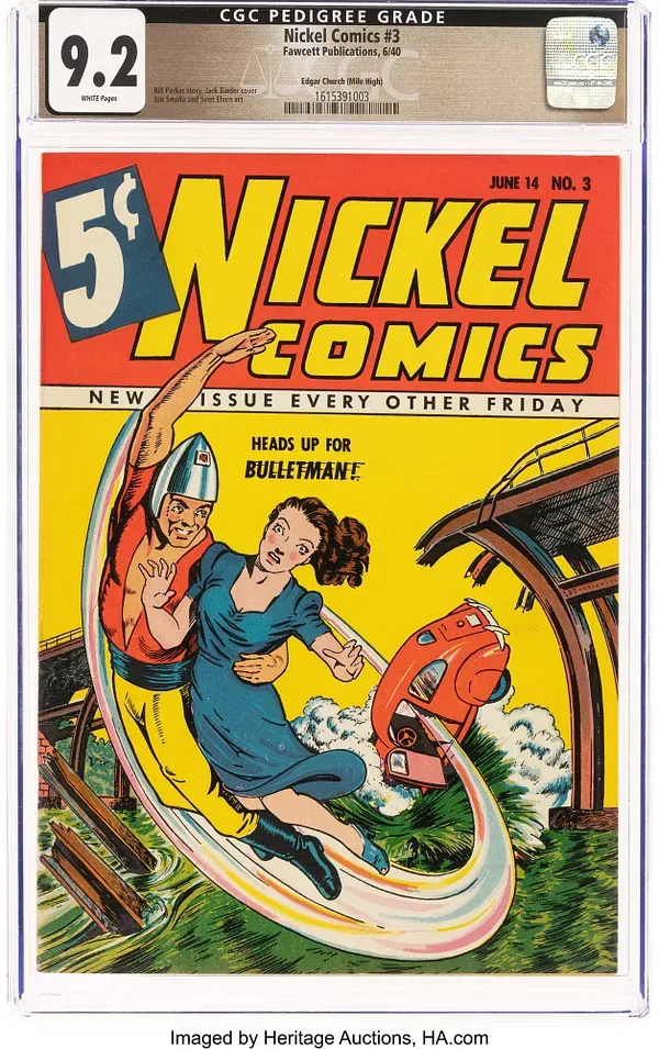 Back cover advertisement on Nickel Comics #3