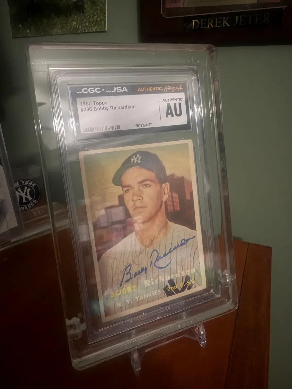 Secure locked display safe for graded trading cards