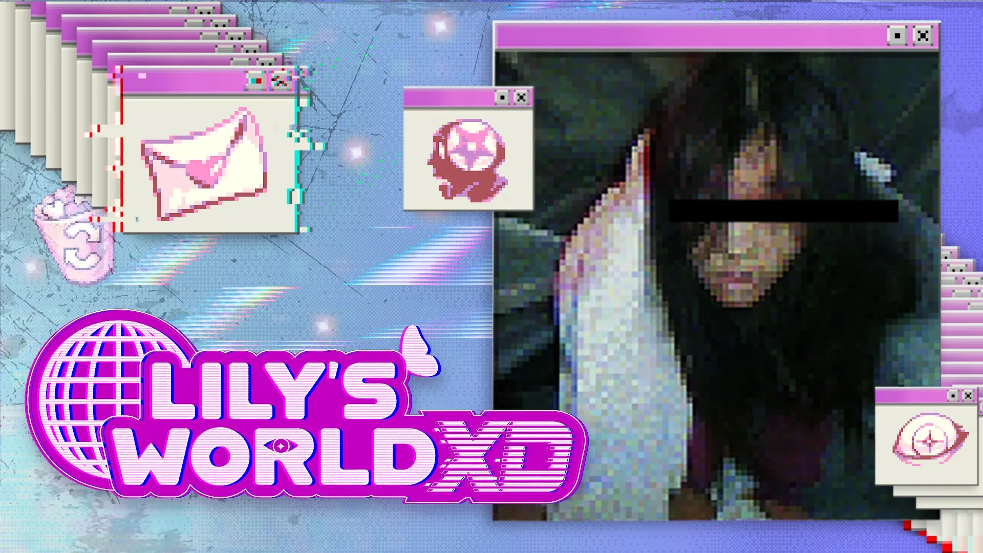 A fictional teenage laptop interface used to investigate Lily’s online life in lily’s world XD