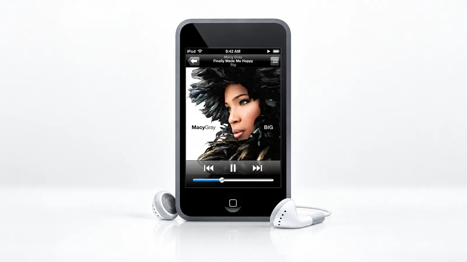 First-generation iPod touch with its multi-touch display