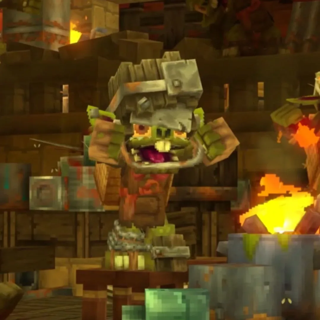 Hytale cave area featuring acid rivers and waterfalls from the Chapter 1 teaser