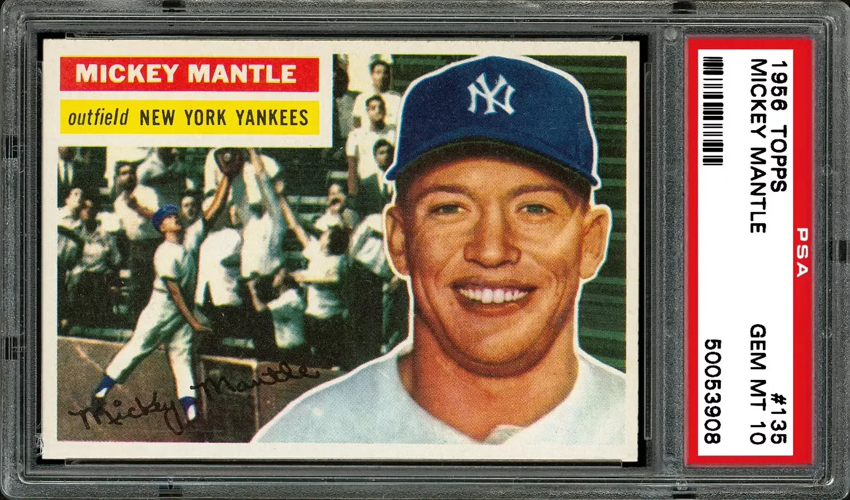 1956 Topps Mickey Mantle card.