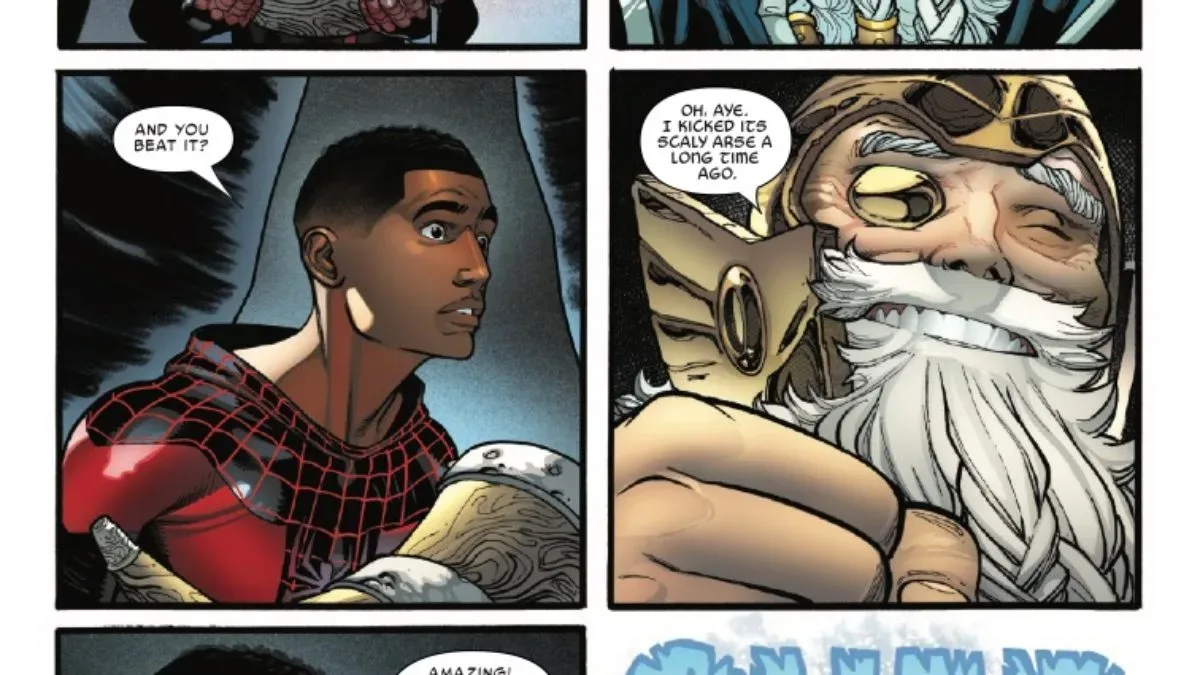 Miles Morales meets Odin in Godzilla Conquers the Multiverse #3