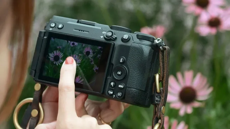 Nikon Z5 IIC rear touchscreen used for video framing