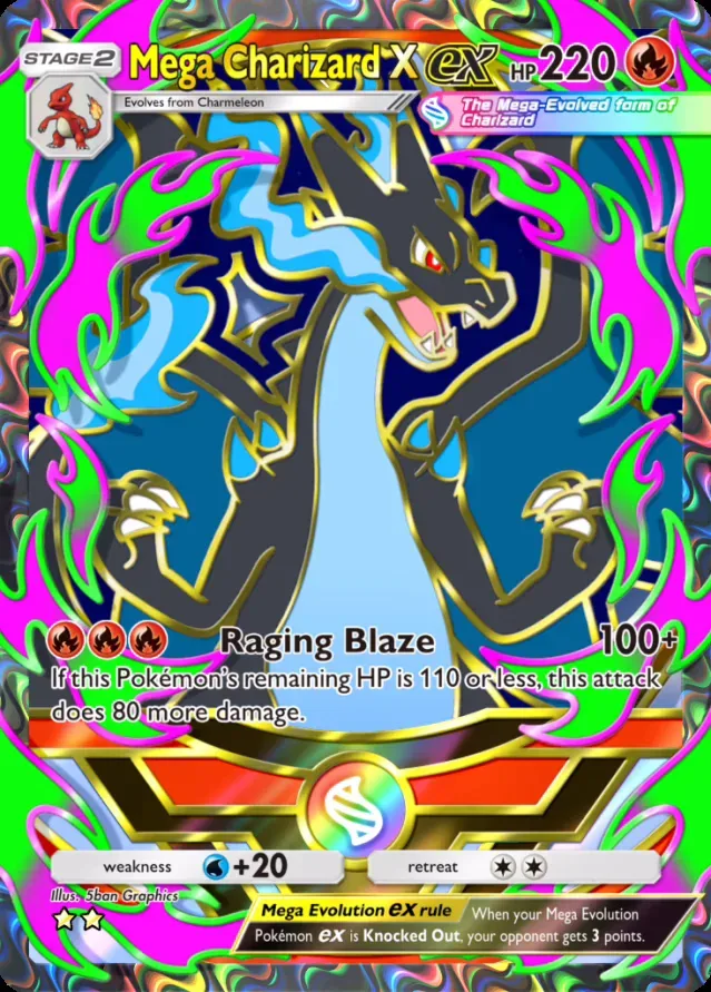 Mega Charizard X covers and backdrops in Pokémon TCG Pocket