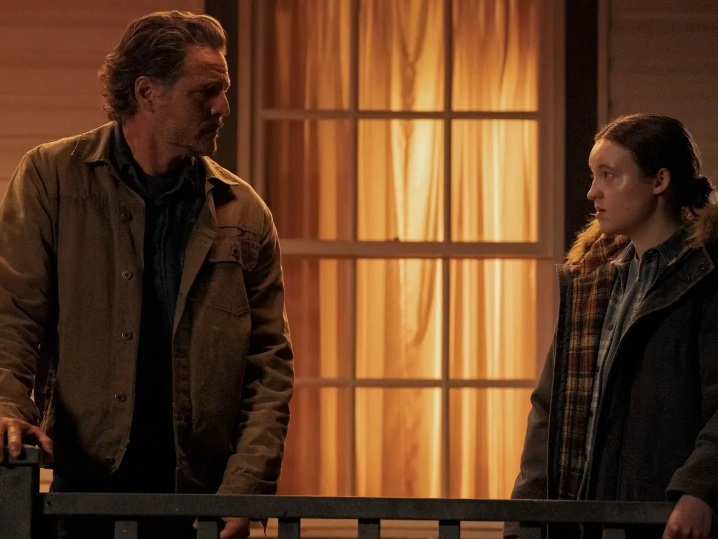 Pedro Pascal and Bella Ramsey as Joel and Ellie in The Last of Us season 2 episode 6