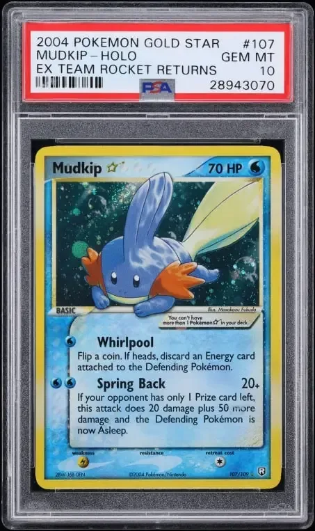 2015 Japanese Pokémon XY Art Academy Daisuke Ochiai Mudkip promo graded PSA 10