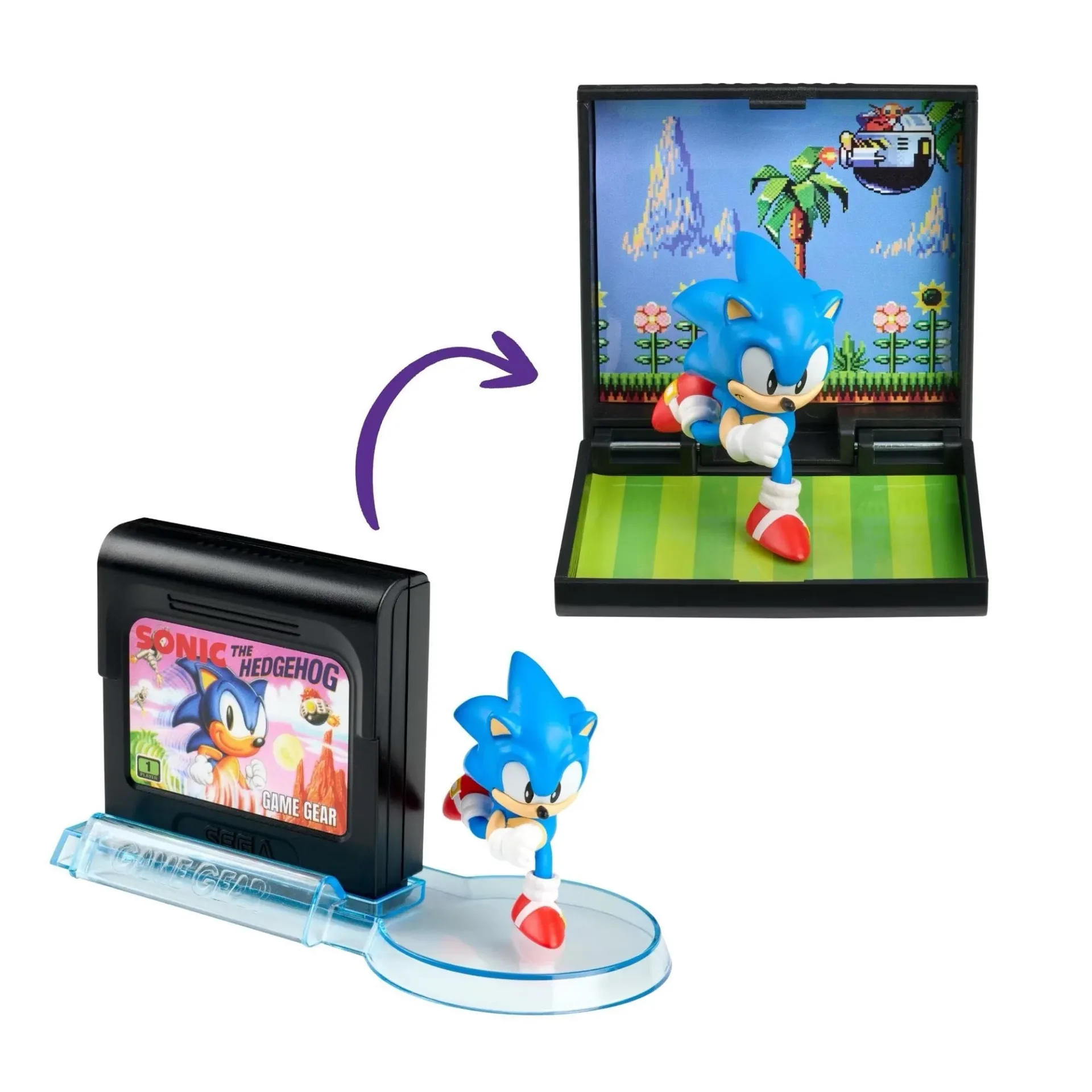Six-character Console Heroes SEGA Game Gear diorama collection