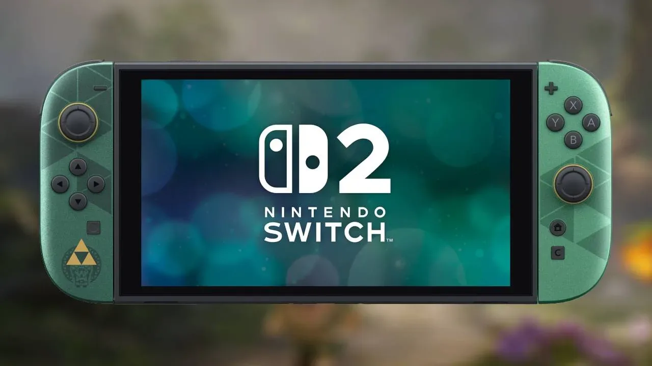 Green-and-gold Joy-Cons from Nintendo’s Zelda 40th anniversary Switch 2 edition