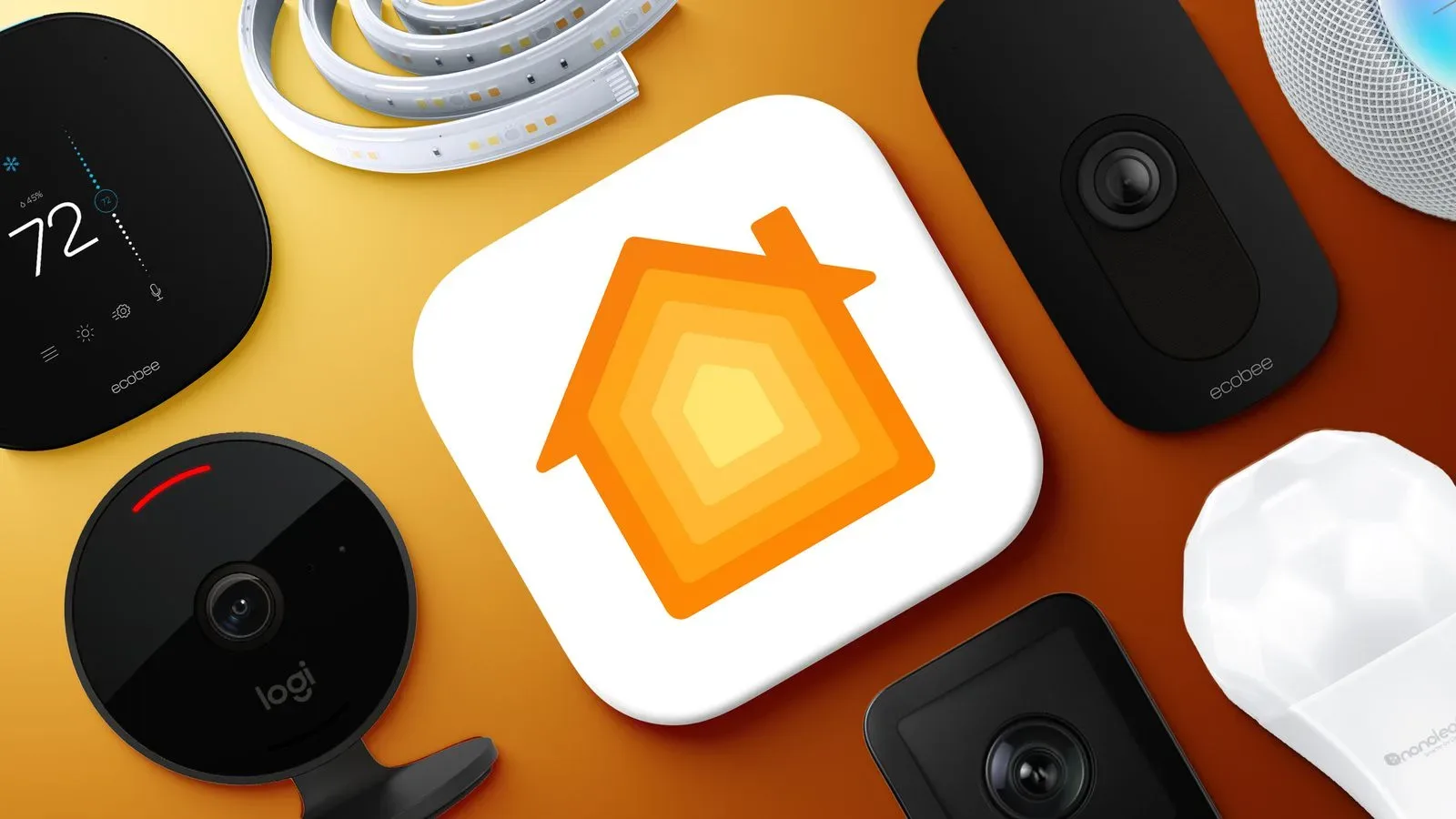 Conceptual Apple Home security camera with privacy-focused AI monitoring