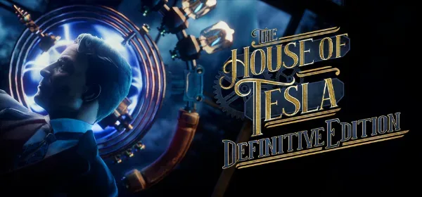 The House of Tesla: Definitive Edition shows an abandoned Wardenclyffe facility filled with machinery