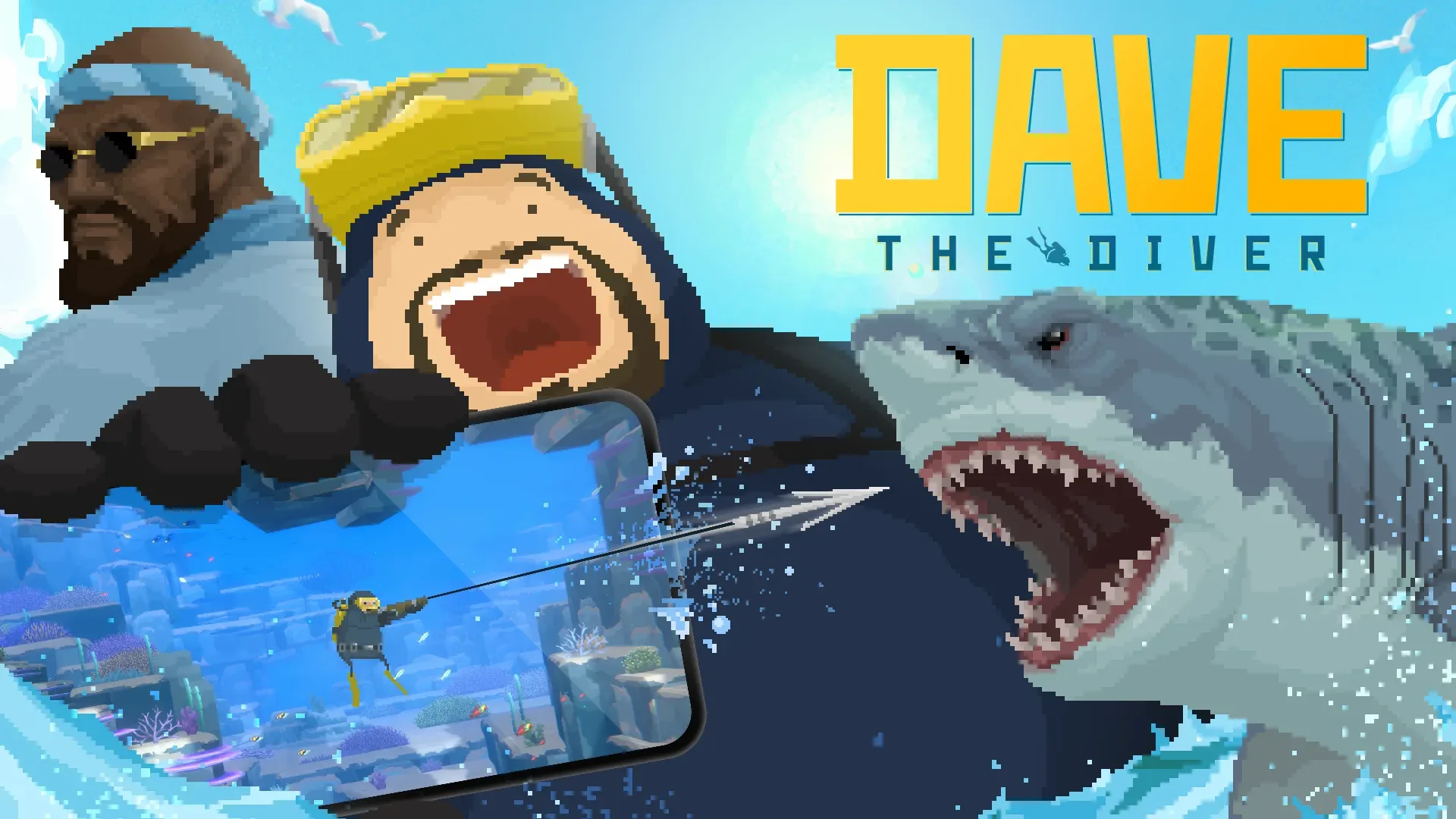 DAVE THE DIVER mobile gameplay showing underwater exploration