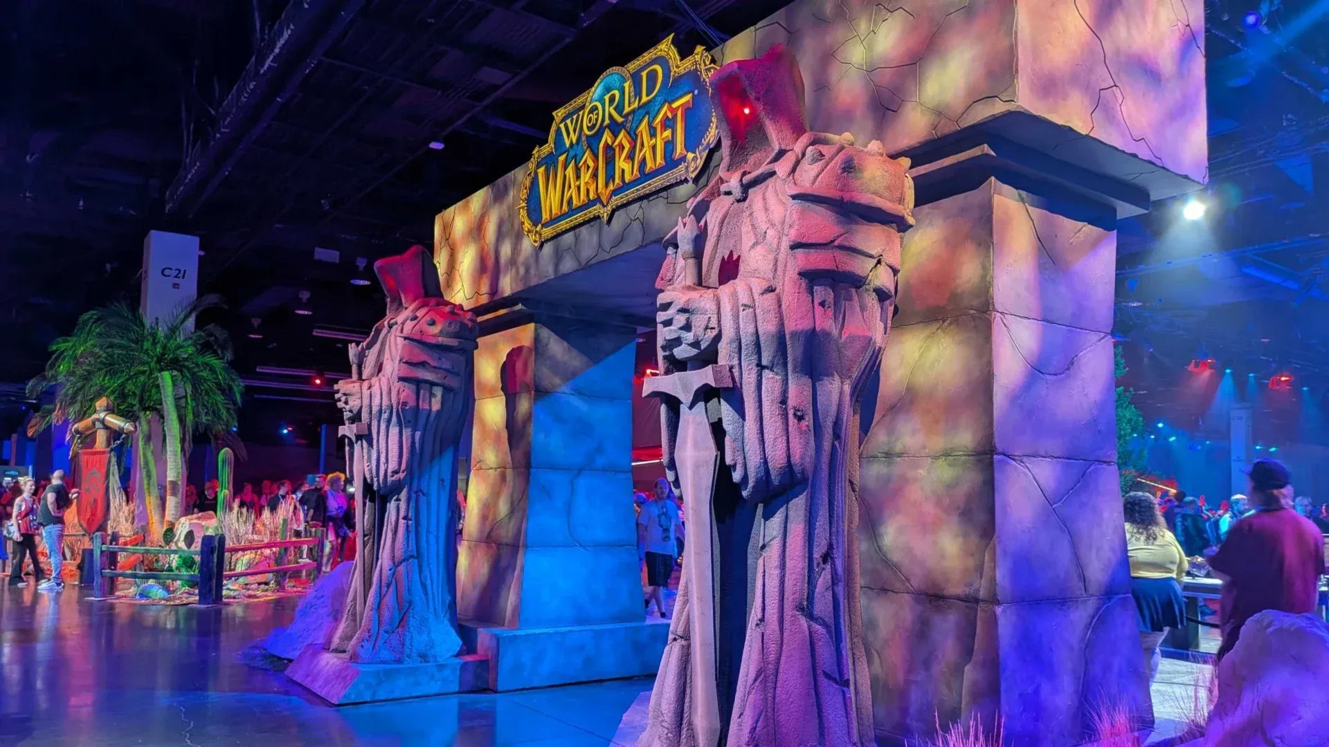 Blizzard fans gathered at a gaming convention event