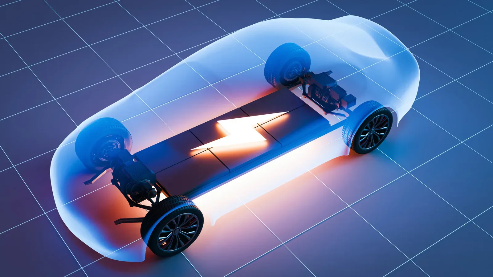 Electric vehicle charging while a driver checks estimated range