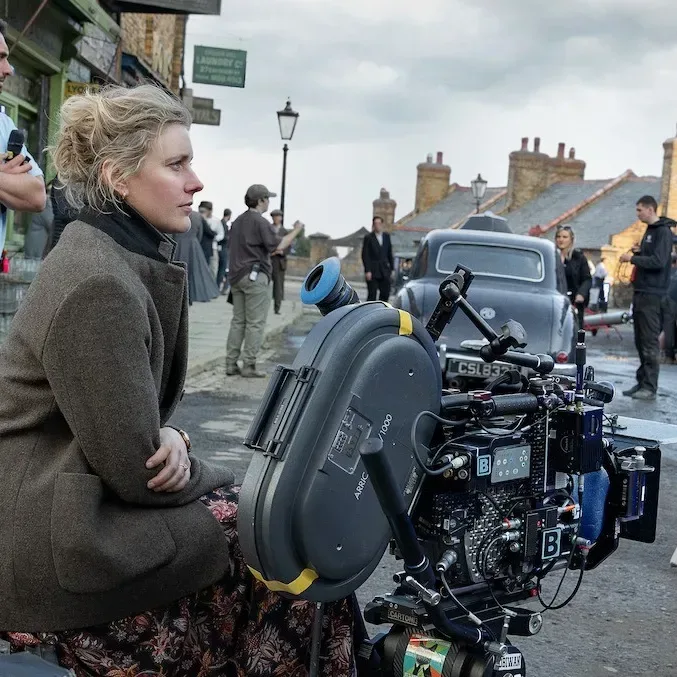 First-look design of Aslan in Greta Gerwig's Narnia: The Magician's Nephew, featuring red facial stripes and differently coloured eyes