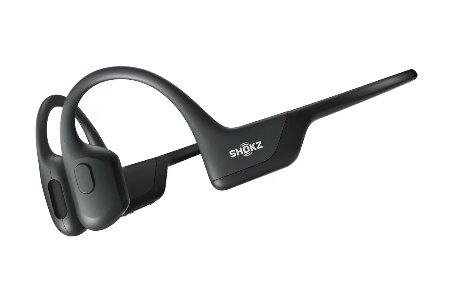 Shokz OpenRun Pro open-ear bone-conduction headphones with wraparound frame