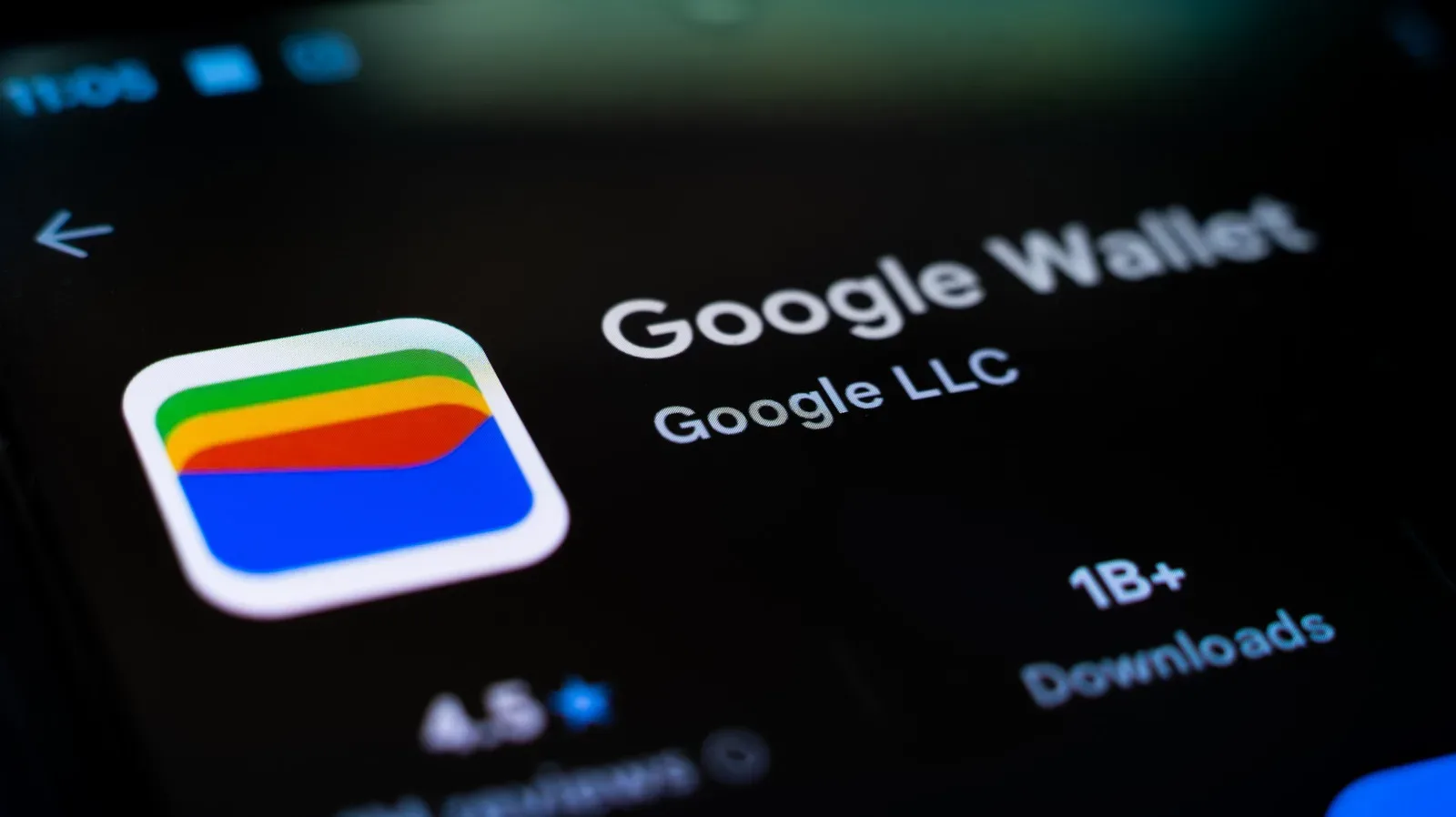 A Samsung Galaxy phone displaying a choice between Google Wallet and Samsung Wallet