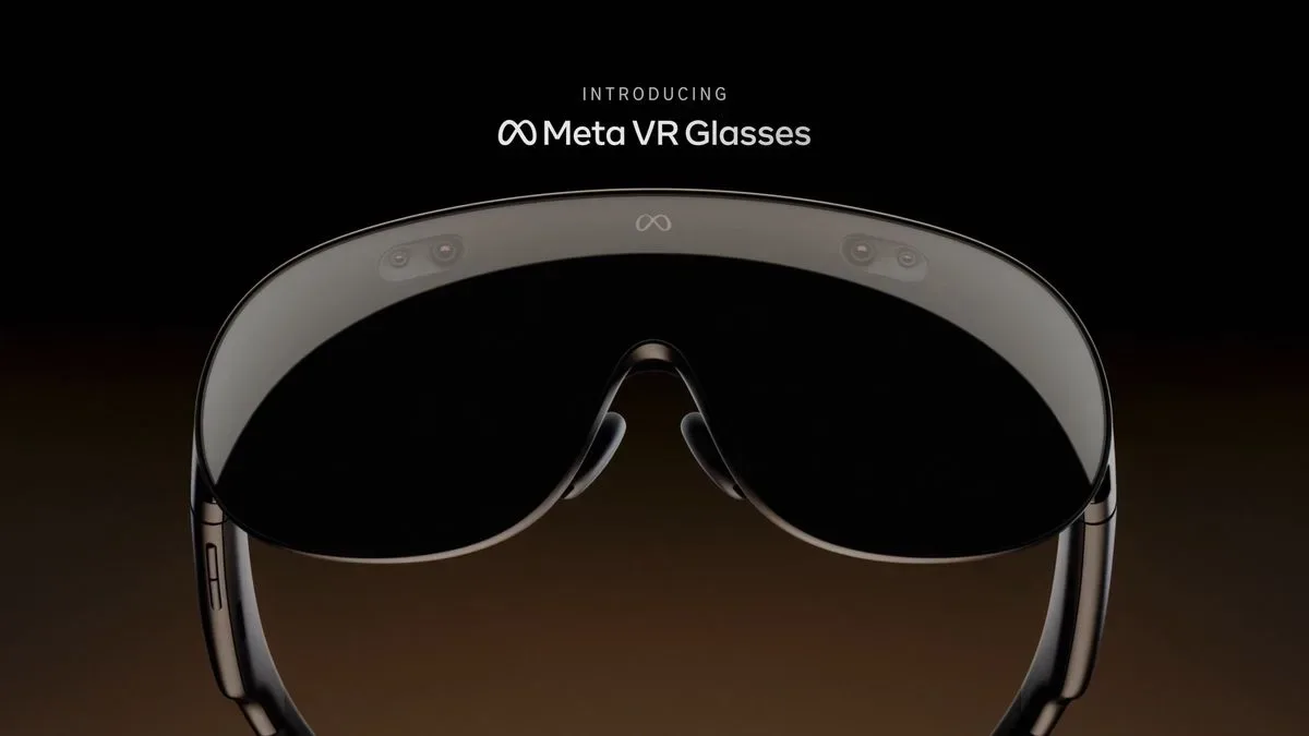 A reveal image of Meta's VR Glasses