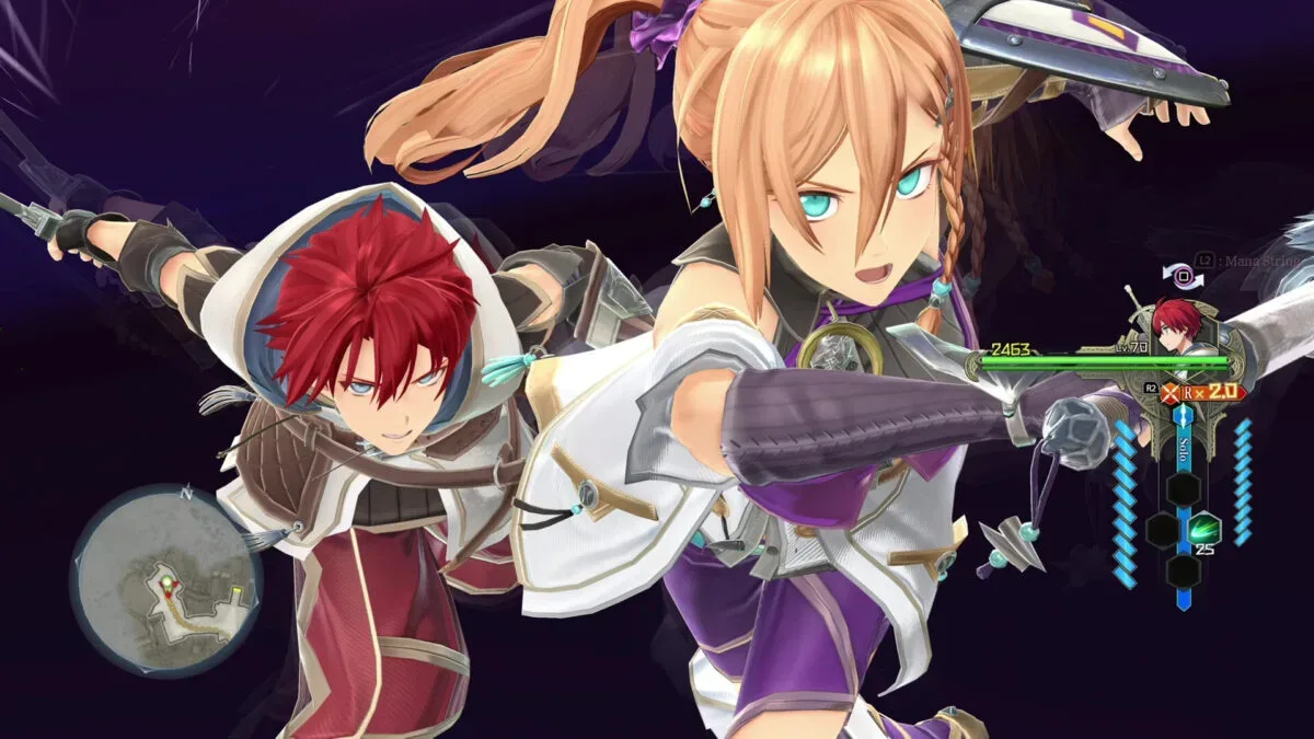 Ys X: Nordics promotional artwork representing the gap between Japanese and Western game releases