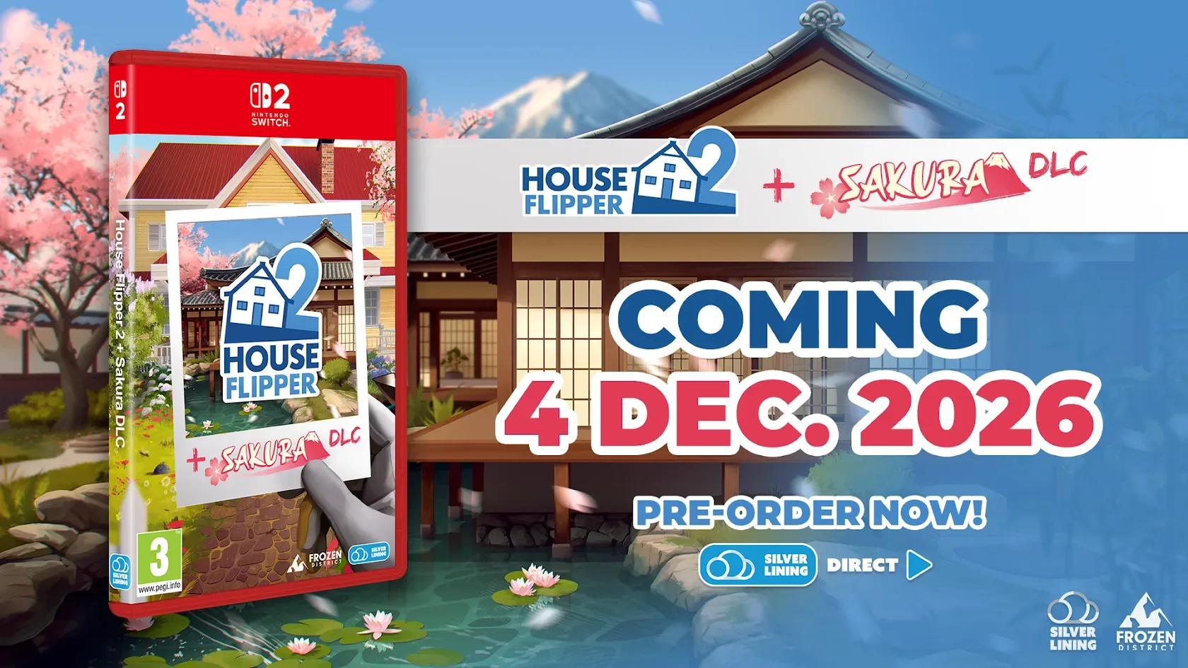 House Flipper 2 + Sakura DLC physical edition for Nintendo Switch 2