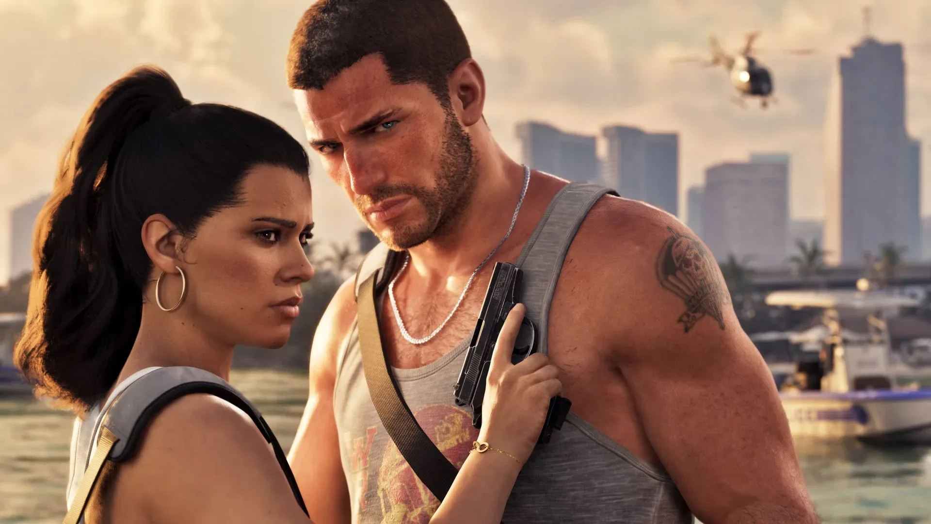 Grand Theft Auto 6 city scene illustrating Rockstar’s focus on open-world detail and density