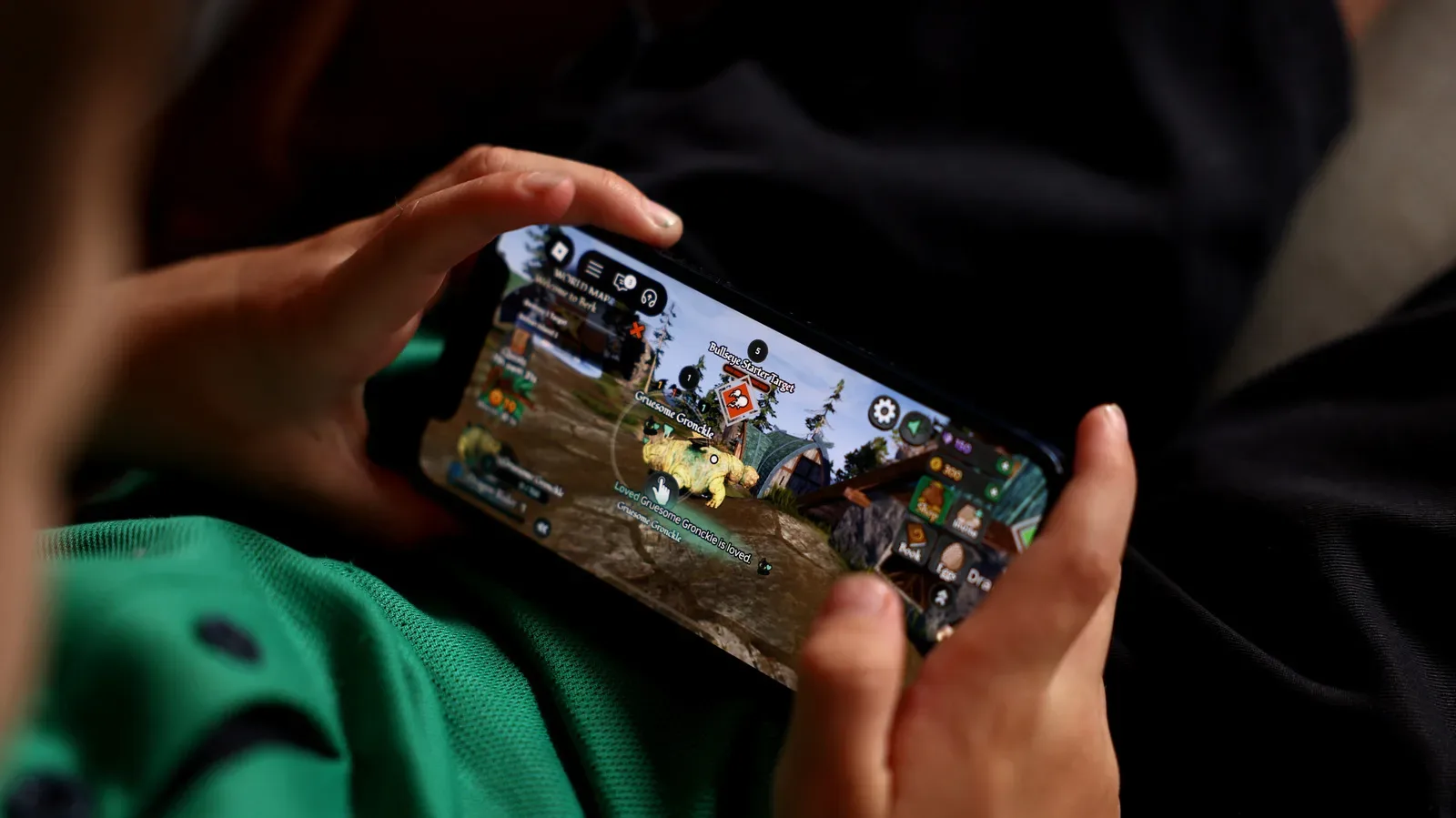 Conceptual Beats-branded controller attached to an iPhone