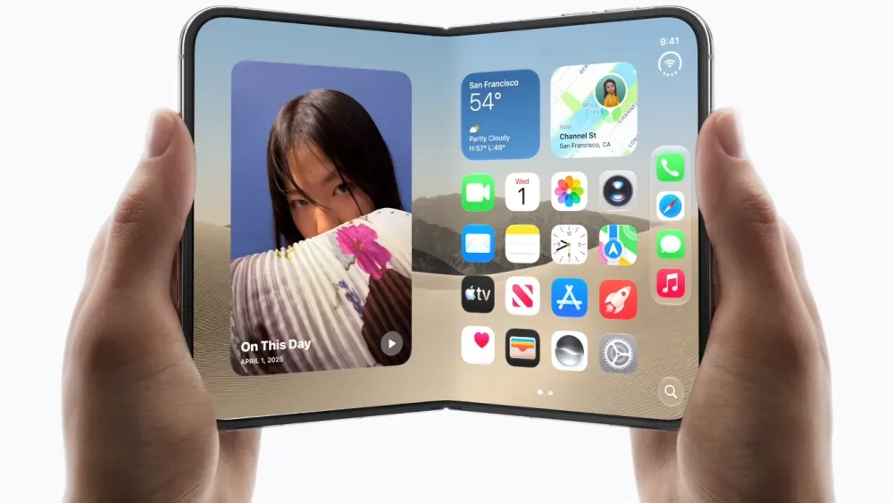 iPhone Duo Split View showing two apps side by side