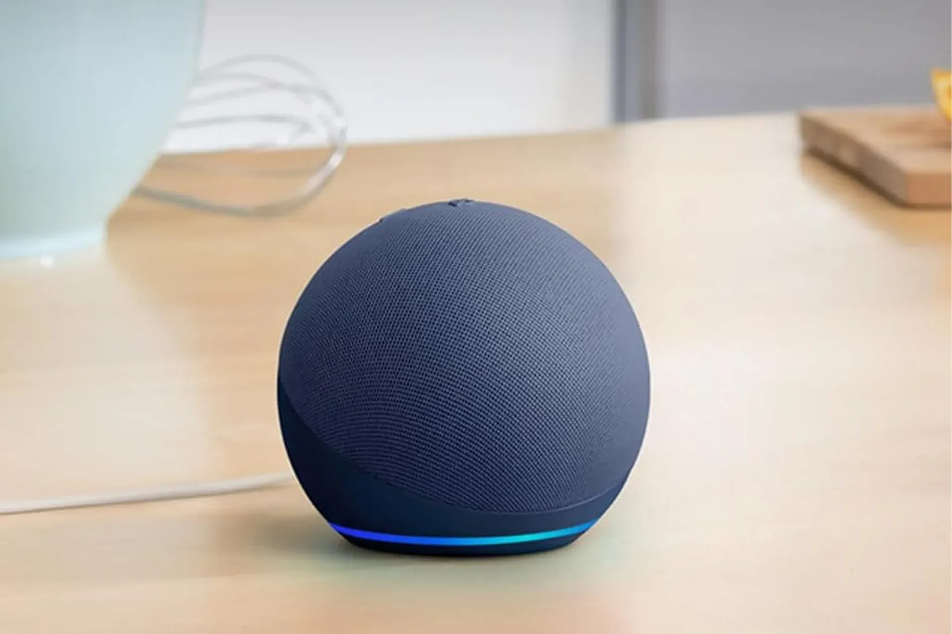 Amazon Echo Dot fifth-generation smart speaker in charcoal