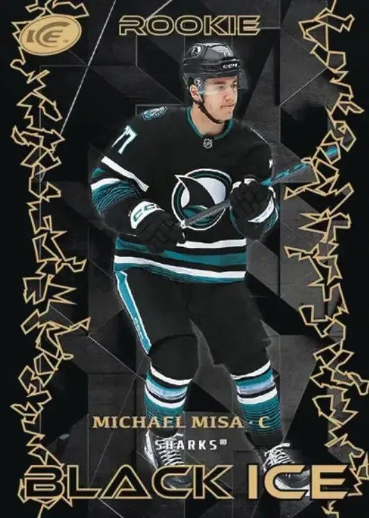 2025-26 Upper Deck ICE Hockey Black Ice Michael Misa rookie card