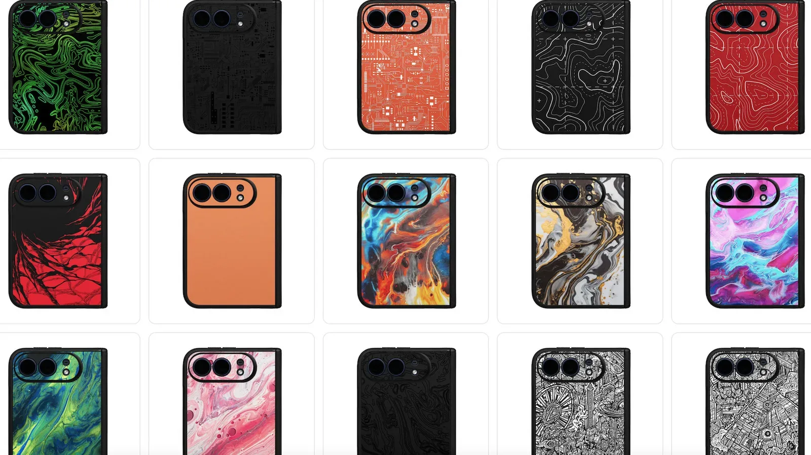 Dbrand Grip Case listings labeled for the rumored iPhone Ultra