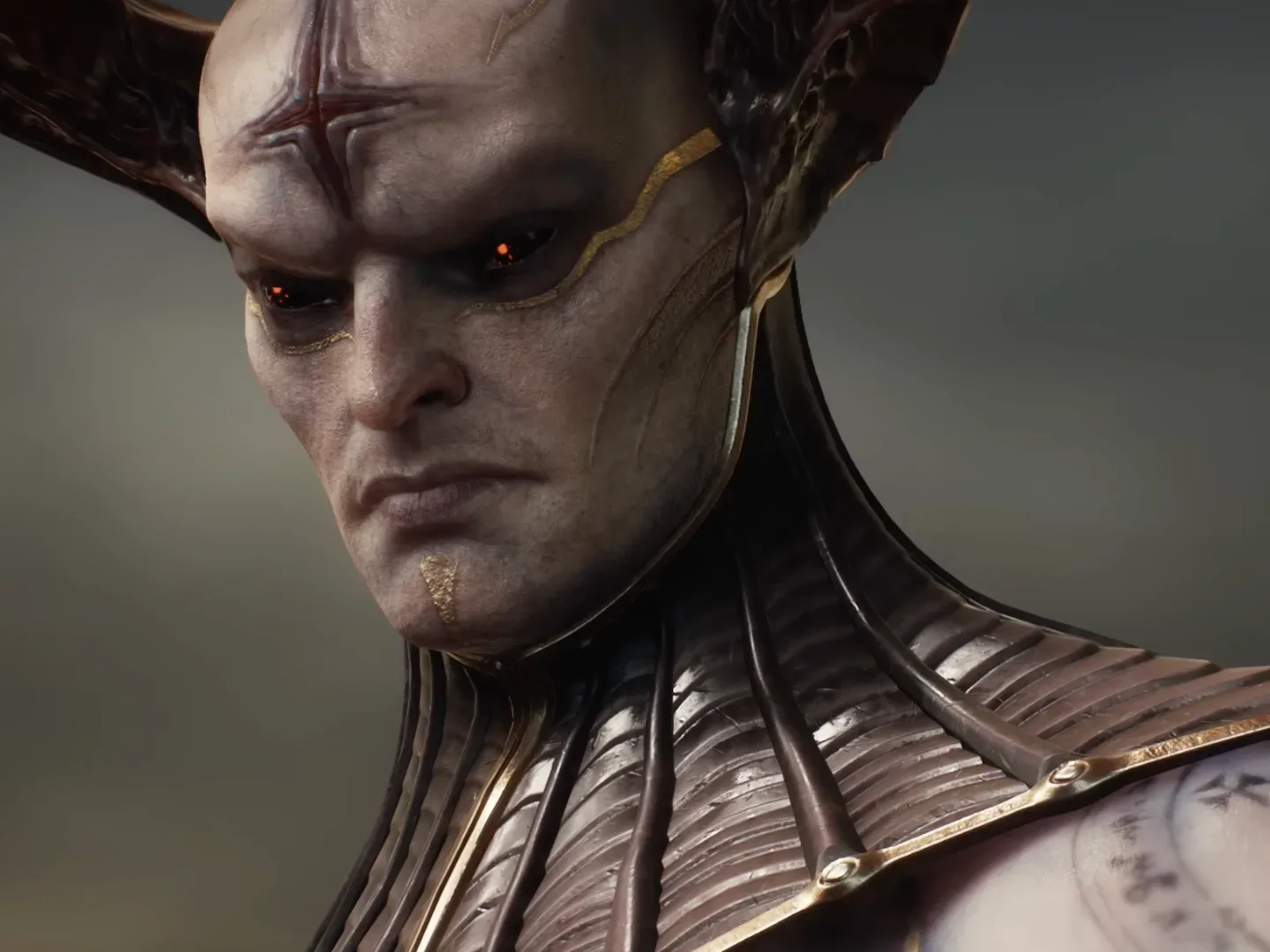 A Doom villain fixes his red eyes on what's ahead of him