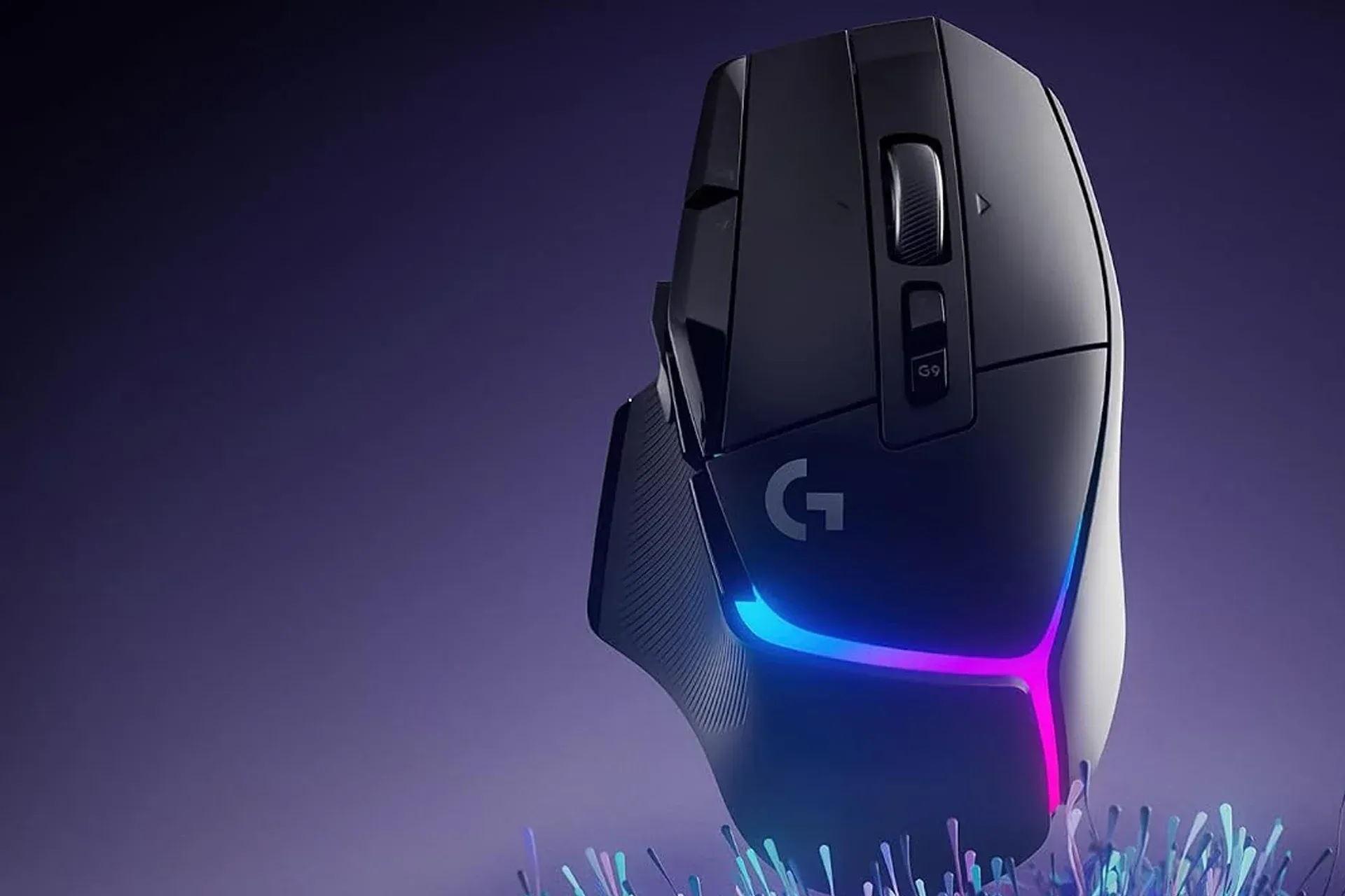 Logitech G502 X Plus wireless gaming mouse in black