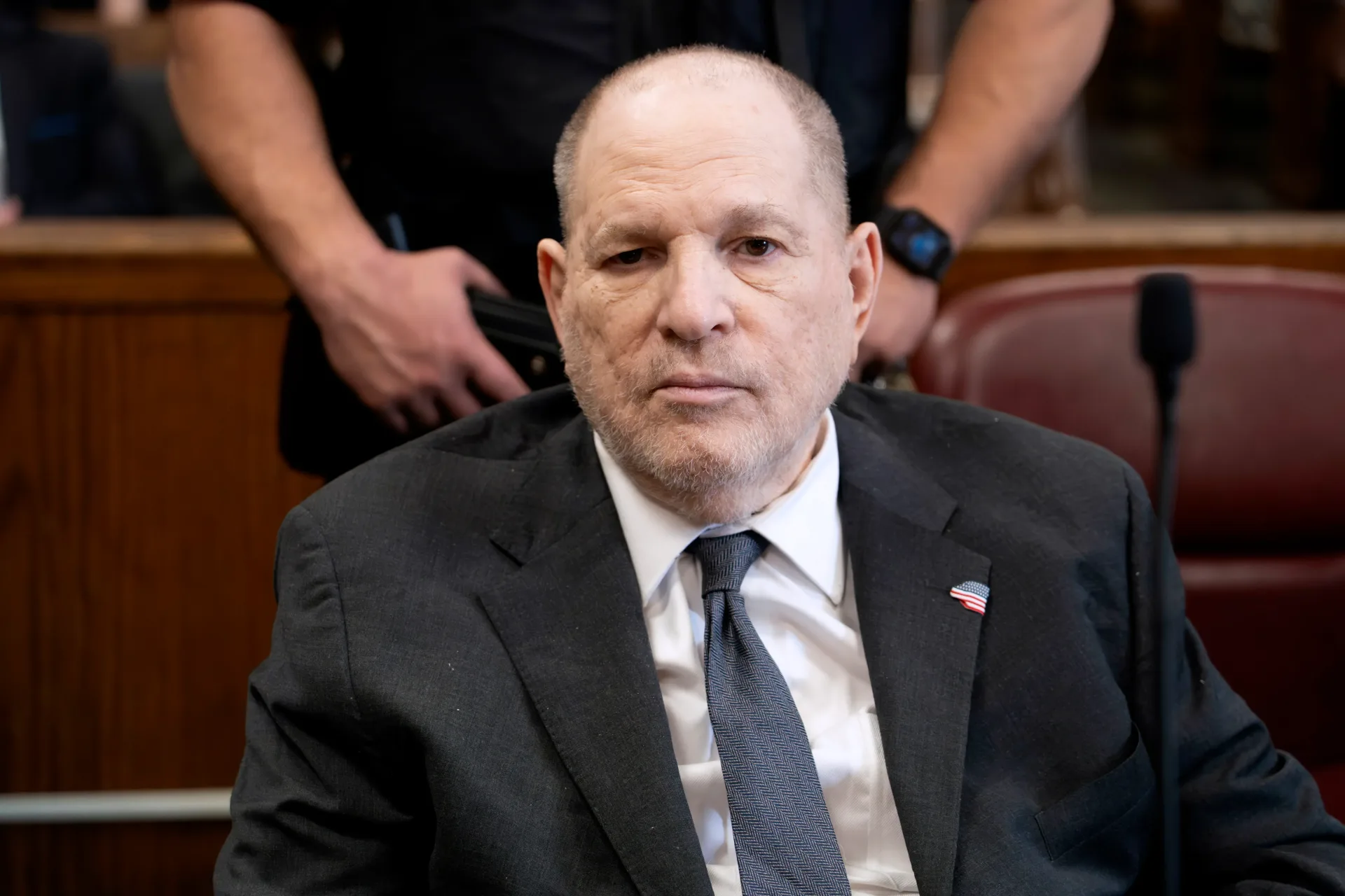 Harvey Weinstein appears in court during New York sentencing proceedings