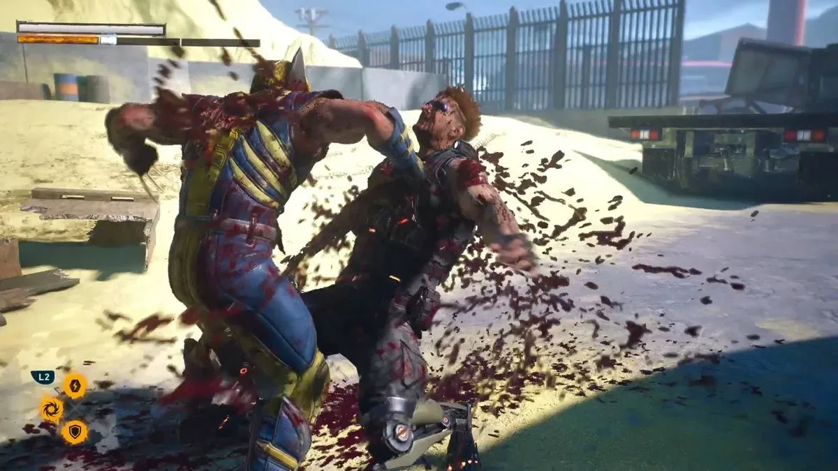 Logan fights enemies with his claws in Marvel’s Wolverine on PS5
