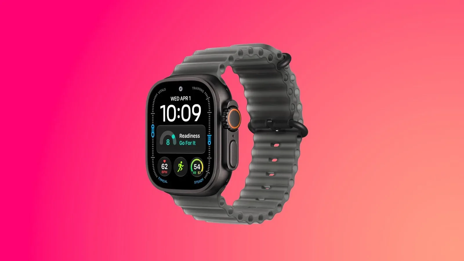 Apple Watch Ultra 4 in Natural finish with Sand Trail Loop