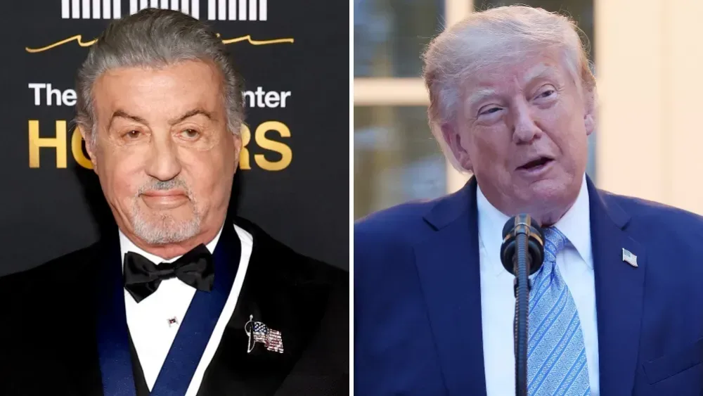 Sylvester Stallone in a formal event setting