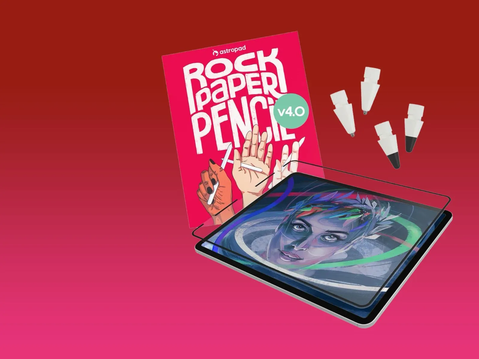Apple Pencil Pro positioned for writing on an iPad Air