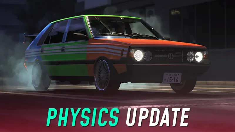 JDM: Japanese Drift Master car drifting through a corner