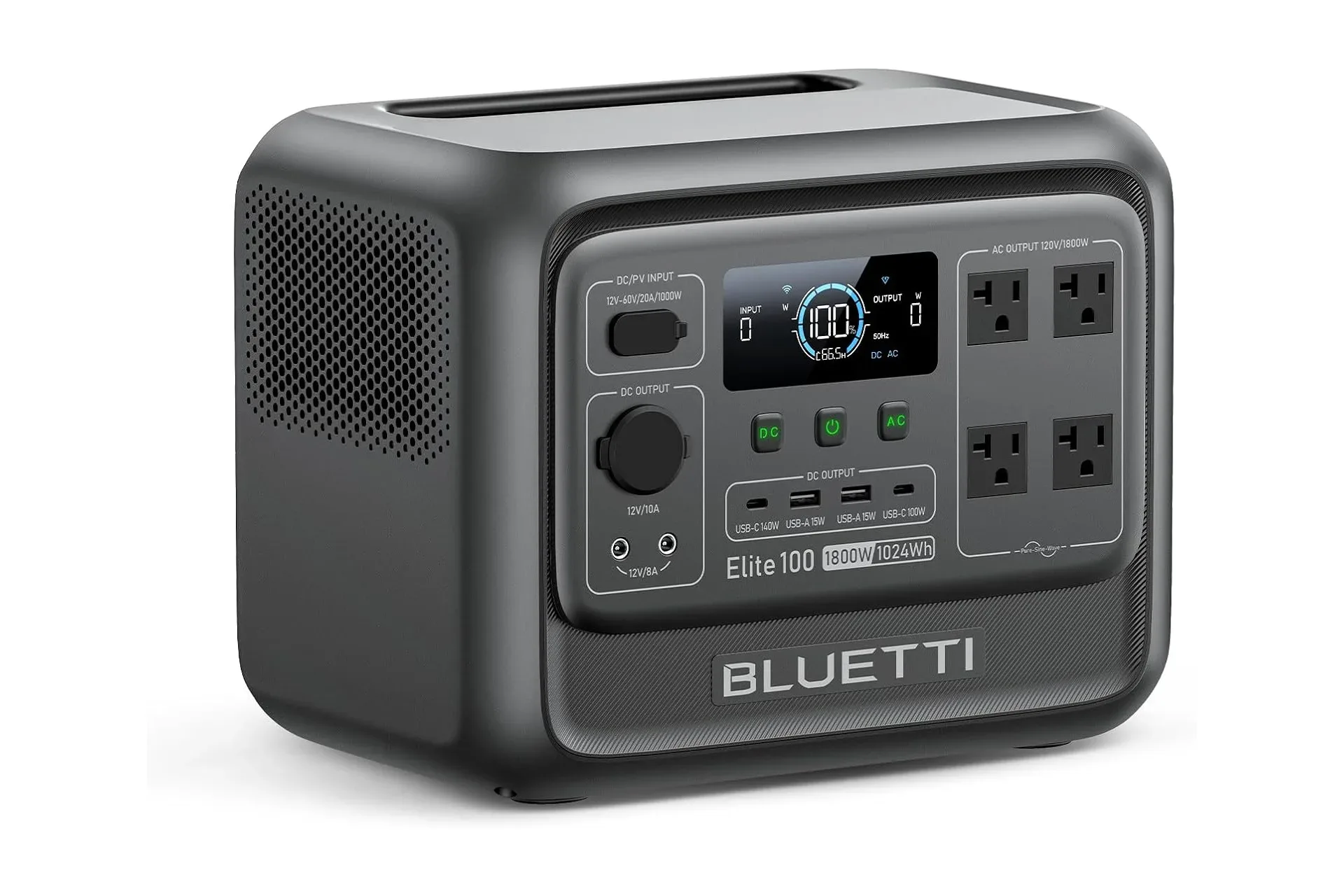 Bluetti Elite 100 V2 portable power station with multiple charging ports