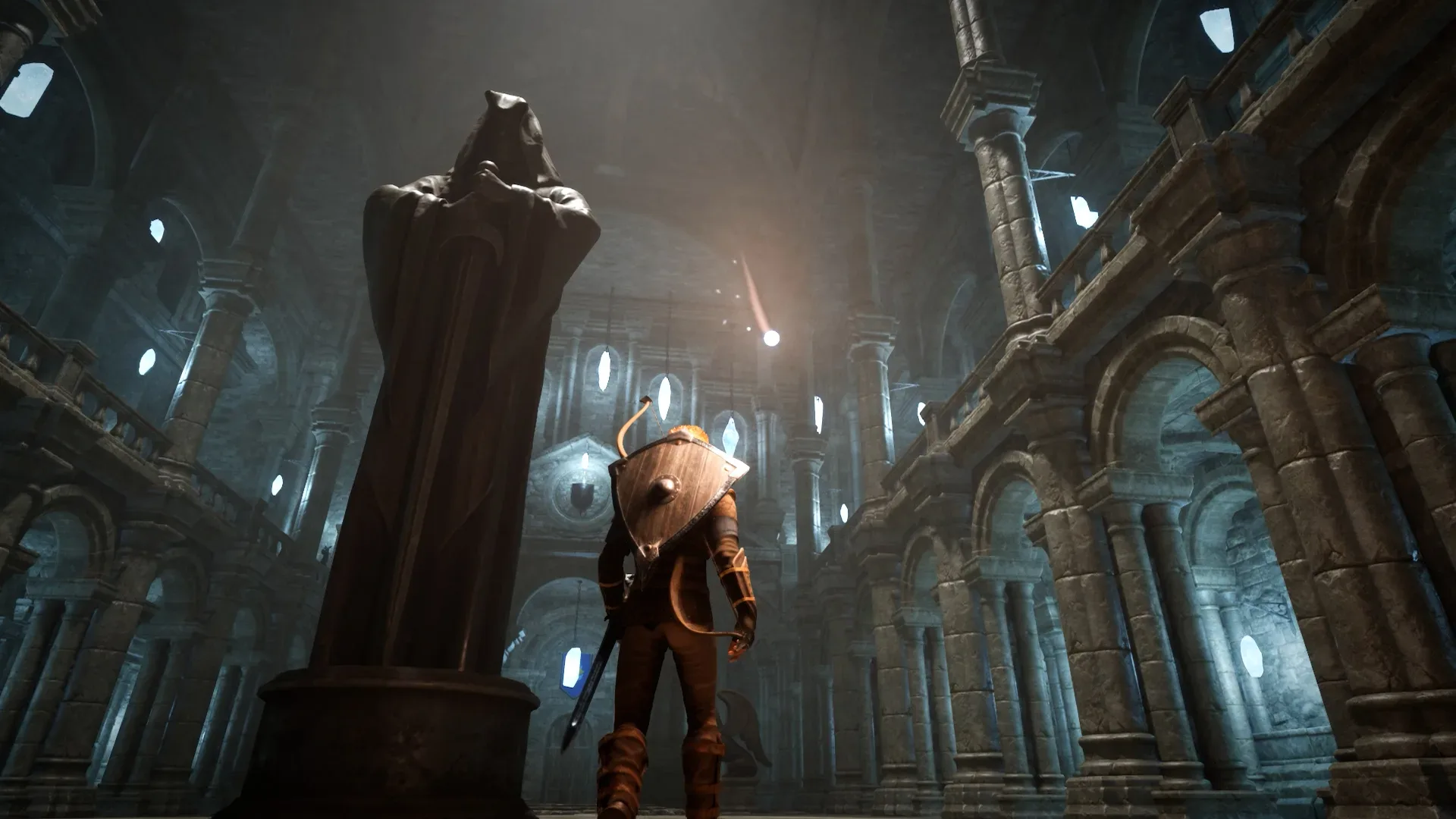 Sunken Realms dungeon exploration and combat scene